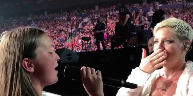 Pink Stopped her Concert To Invite a Local 12-Year-Old Star Up On Stage, And Everybody was Amazed
