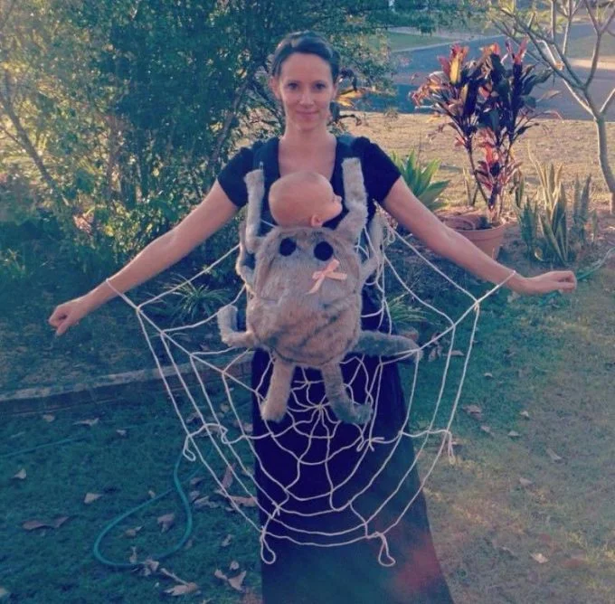 Spider Baby and Mommy Costume