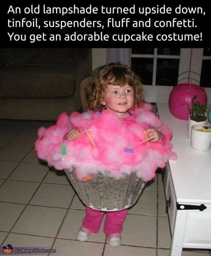 Homemade Cupcake Costumes...these are the BEST Halloween Costume Ideas for Babies & Kids!