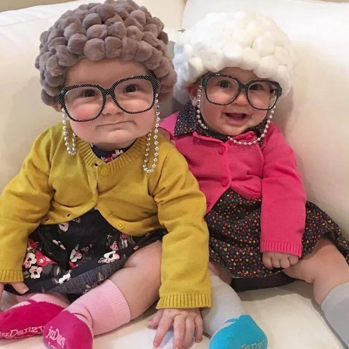 Old Lady Halloween Costume for a Baby....these are the BEST DIY Kids Costumes for Halloween!