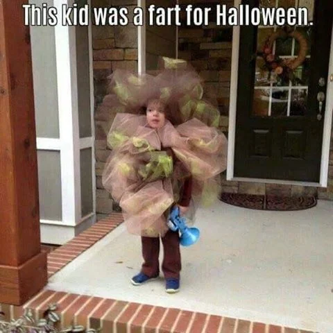 DIY Fart Halloween Costume for Kids...these are the BEST Homemade Costume Ideas for Babies & Kids!